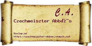 Czechmeiszter Abbás névjegykártya